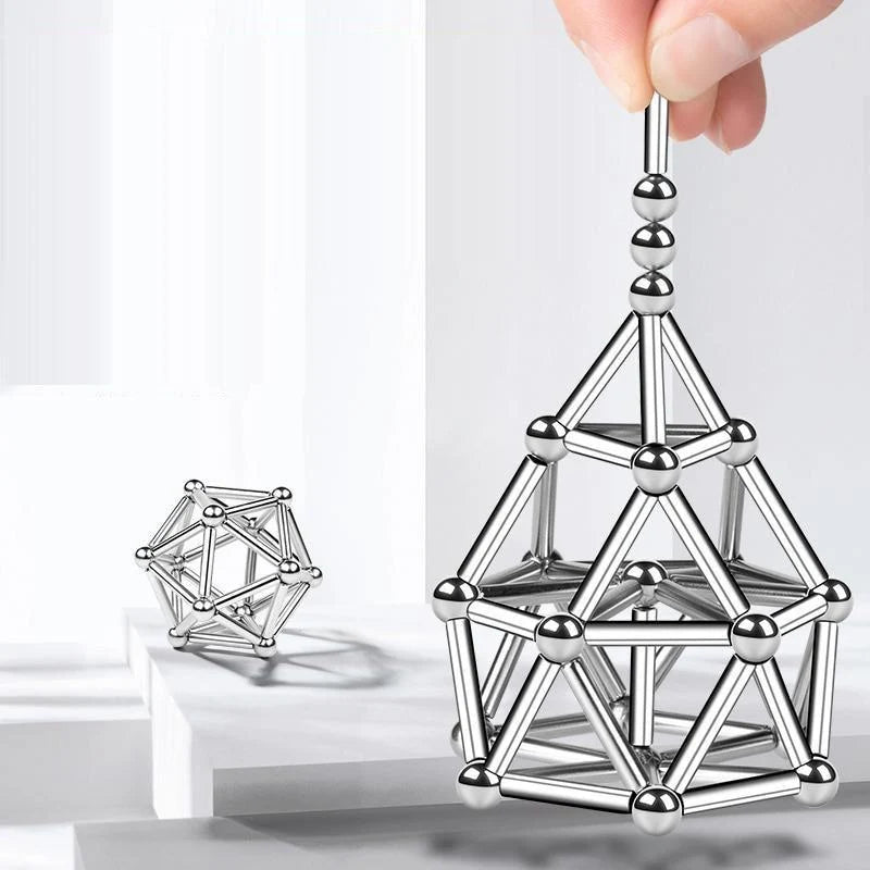 Magnetic Building Set | Colorful Rods & Spheres
