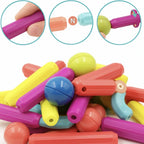Magnetic Building Set | Sticks & Connectors | 36-144 Pieces