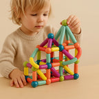 Magnetic Building Set | Sticks & Connectors | 36-144 Pieces