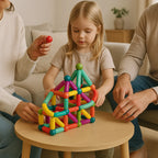 Magnetic Building Set | Sticks & Connectors | 36-144 Pieces