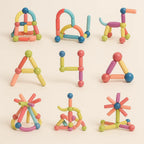 Magnetic Building Set | Sticks & Connectors | 36-144 Pieces