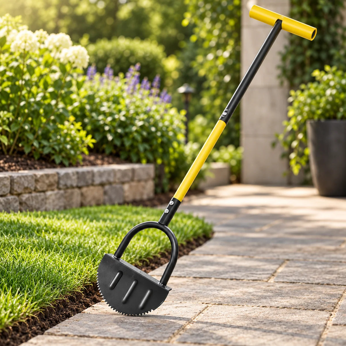 Manual Lawn Edger | Serrated Steel Blade & Footrest