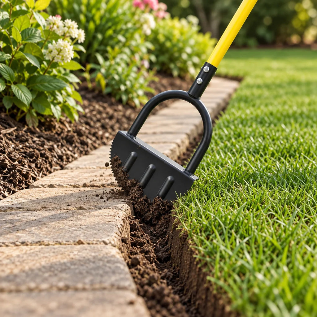 Manual Lawn Edger | Serrated Steel Blade & Footrest