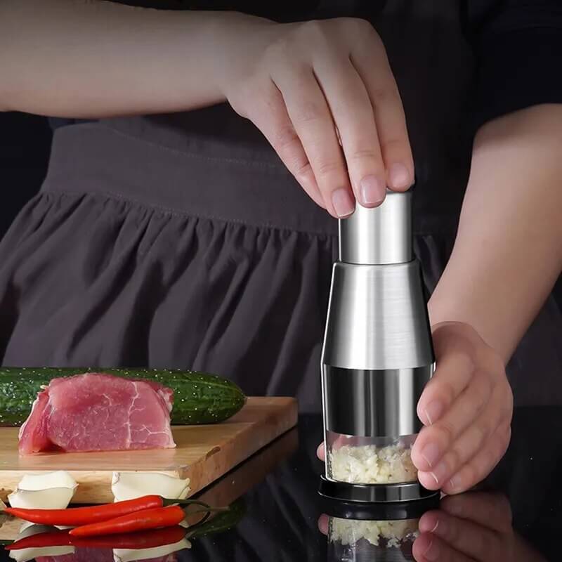 Manual Vegetable Chopper | Stainless Steel Zigzag Blade