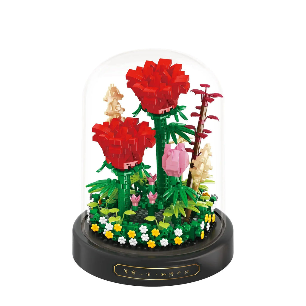 Micro Flower Building Set | ABS Plastic & DIY Puzzle