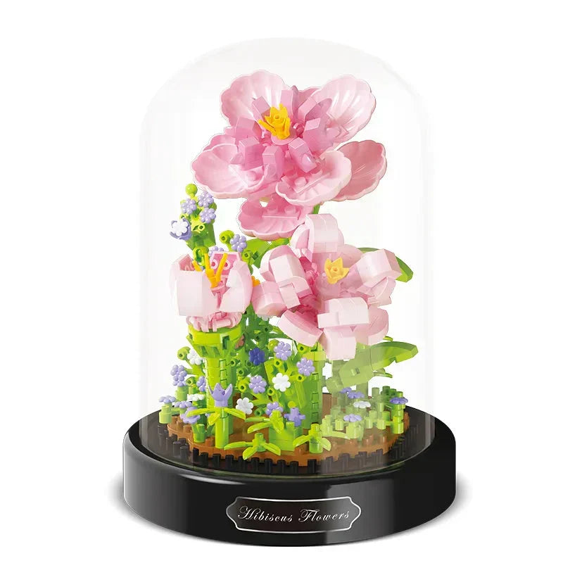 Micro Flower Building Set | ABS Plastic & DIY Puzzle