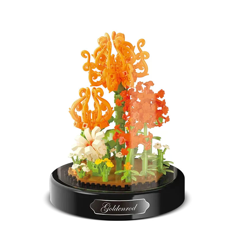 Micro Flower Building Set | ABS Plastic & DIY Puzzle