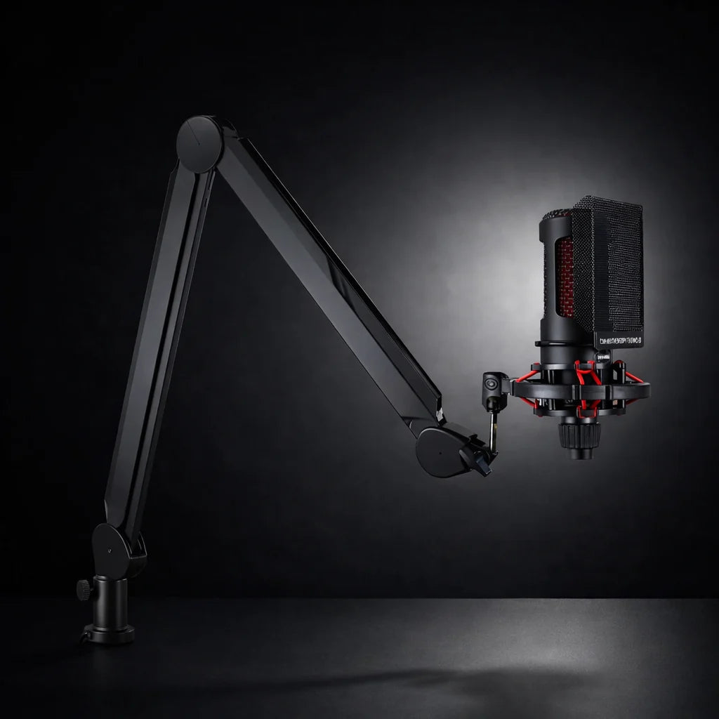 Microphone Boom Arm | Cable Management & Multi-Angle Adjustment