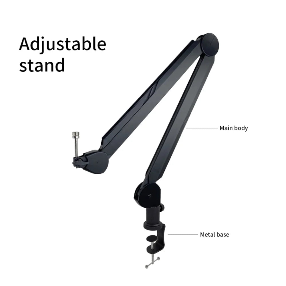 Microphone Boom Arm | Cable Management & Multi-Angle Adjustment