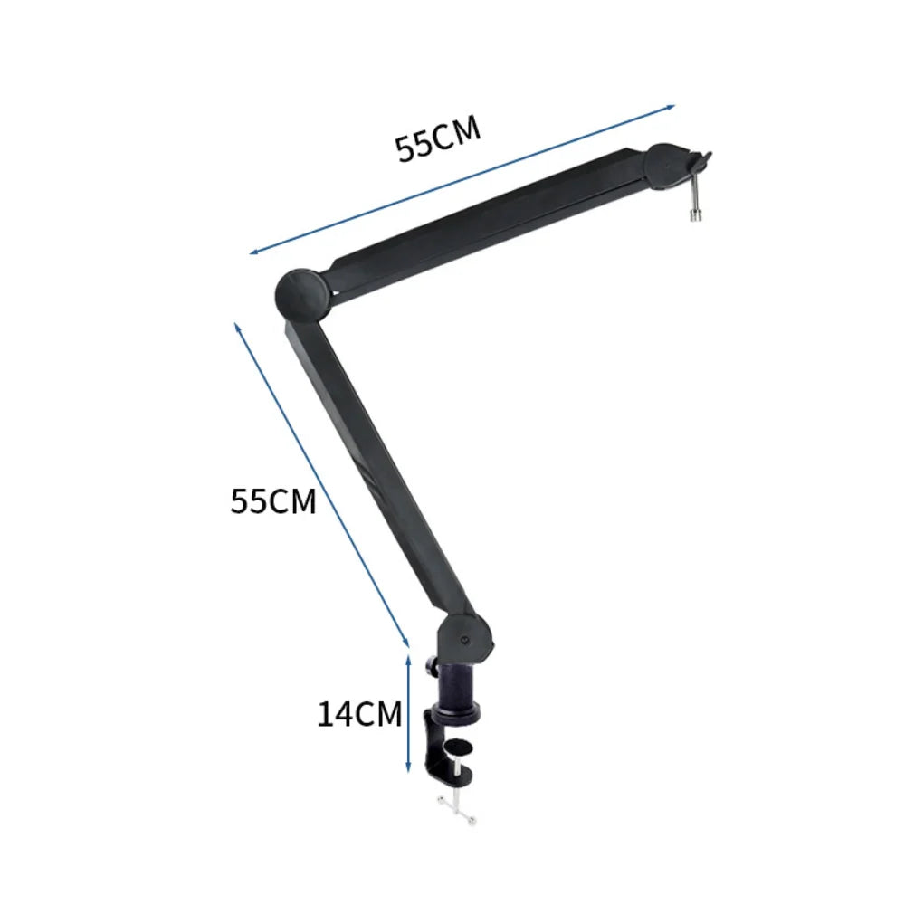 Microphone Boom Arm | Cable Management & Multi-Angle Adjustment