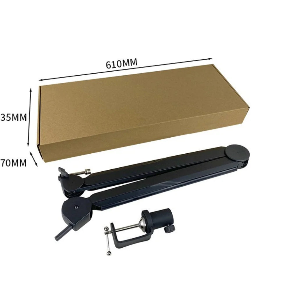 Microphone Boom Arm | Cable Management & Multi-Angle Adjustment
