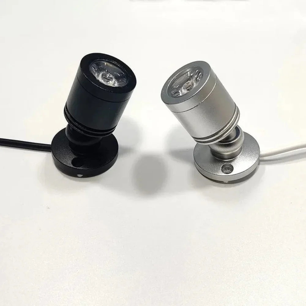 Mini LED Spotlight | USB Plug-In & Adjustable 30° Beam | Aluminum Housing
