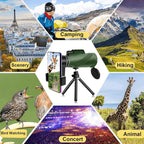 Monocular Telescope | Ultra-Zoom HD Glass & Smartphone Mount