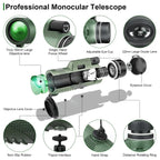 Monocular Telescope | Ultra-Zoom HD Glass & Smartphone Mount