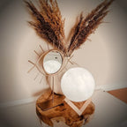 Moon Lamp | 3D-Printed Realistic Surface & Touch-Control | With Wooden Stand