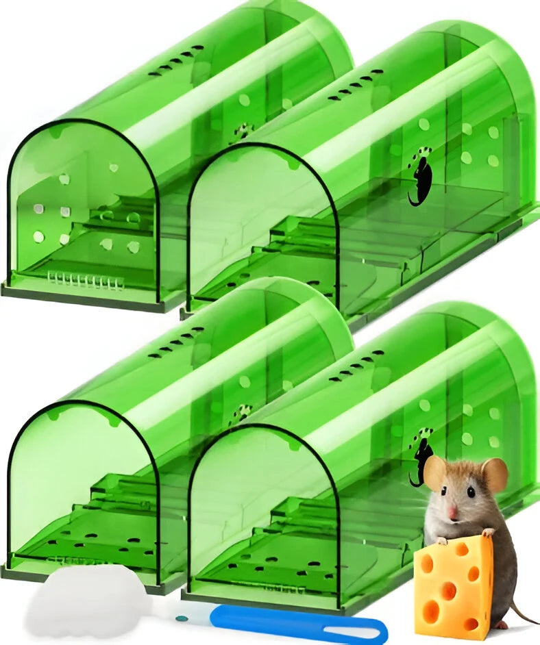 Mouse Trap | Humane Catch & Release | No-Touch Release | Set of 4