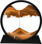 Moving Sand Art | Glass Dome Flowing Sandscape | Set of 2