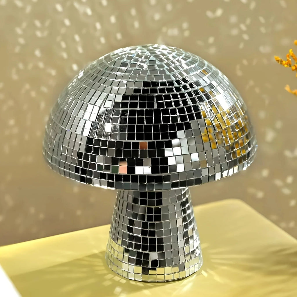 Mushroom Decor | Reflective Glass Sculptural Design