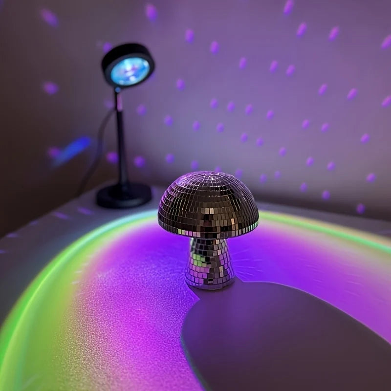 Mushroom Decor | Reflective Glass Sculptural Design