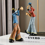 Musician Figurine | Jazz-Inspired Hand-Painted Resin