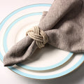 Napkin Rings | Braided Handwoven Jute | Set of 10