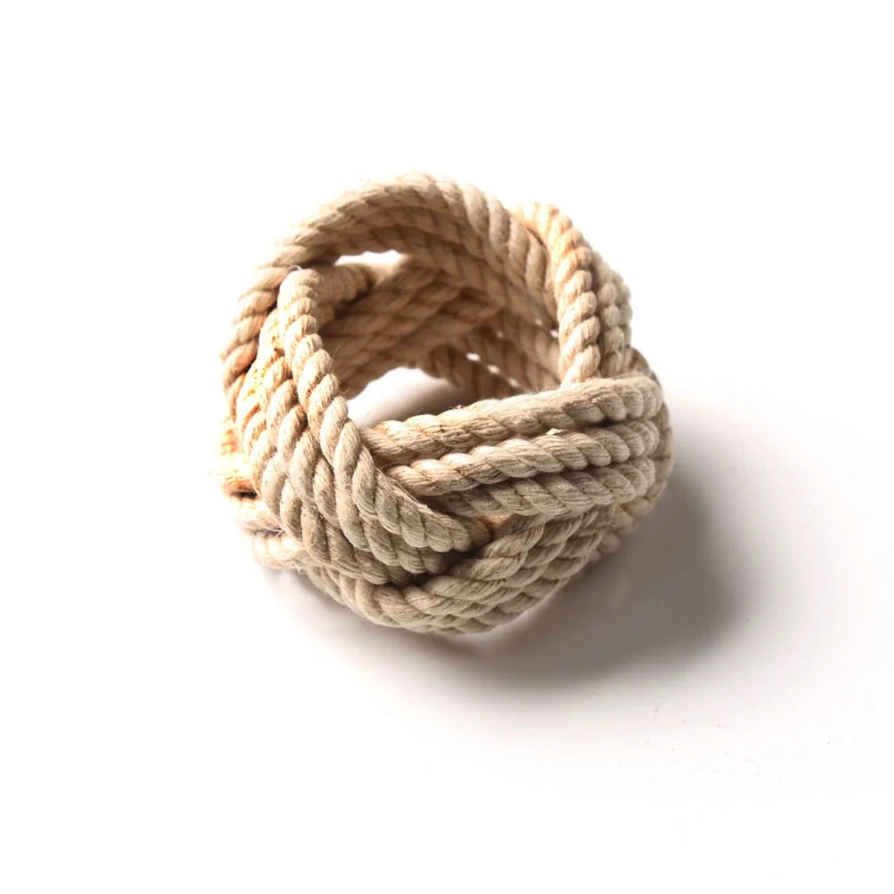 Napkin Rings | Braided Handwoven Jute | Set of 10