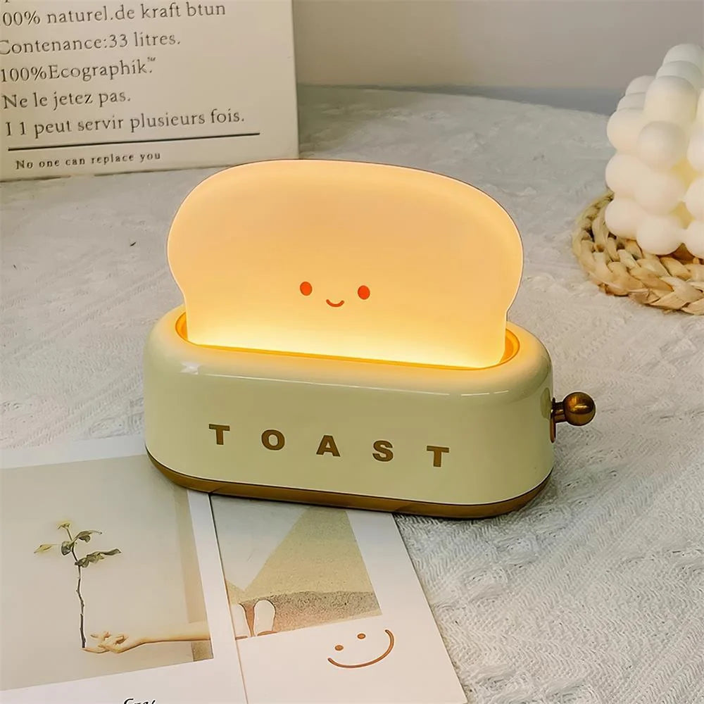 Night Light | Toaster-Shaped Warm 3000K & Adjustable Brightness