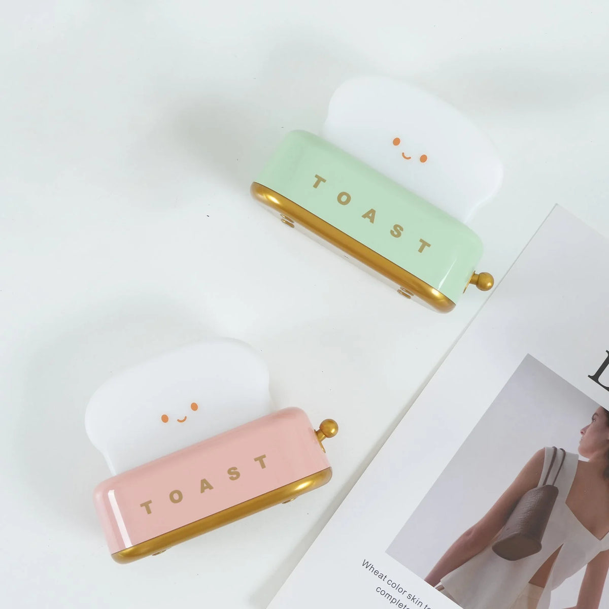 Night Light | Toaster-Shaped Warm 3000K & Adjustable Brightness
