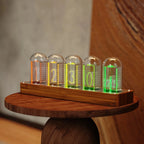 Nixie Clock | Retro Display & Wi-Fi Synchronization | Walnut Finish