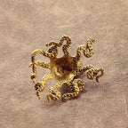 Octopus Statue | Handcrafted Brass Finish Tabletop Ornament