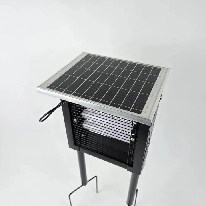 Outdoor Mosquito & Insect Killer | Solar-Powered Dual UV-A | Ground Stake Included