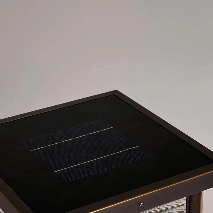 Outdoor Pillar Light | Metal & Glass Weather-Resistant | Post-Mountable