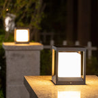 Outdoor Post Light | Metal & Acrylic Black Finish | IP65