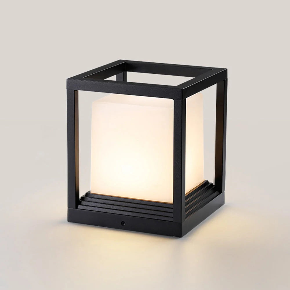Outdoor Post Light | Metal & Acrylic Black Finish | IP65