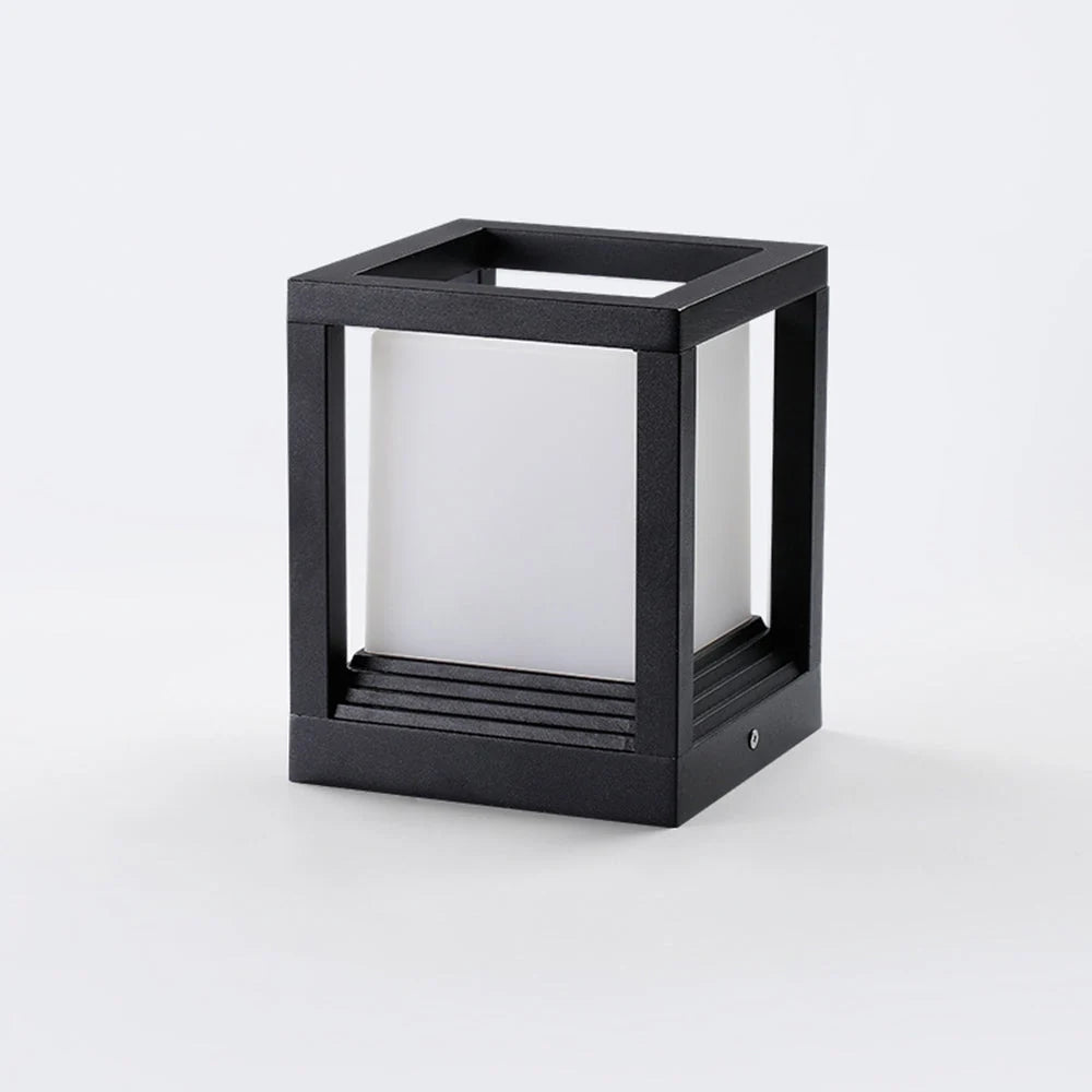Outdoor Post Light | Metal & Acrylic Black Finish | IP65