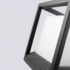 Outdoor Post Light | Metal & Acrylic Black Finish | IP65
