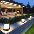 Outdoor Post Light | Metal & Acrylic Black Finish | IP65
