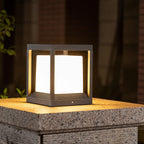 Outdoor Post Light | Metal & Acrylic Black Finish | IP65