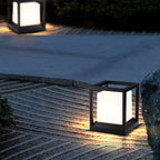 Outdoor Post Light | Metal & Acrylic Black Finish | IP65