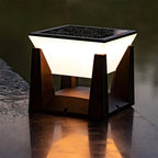 Outdoor Solar Lamp | Cube-Shaped Solar LED & Weather-Resistant