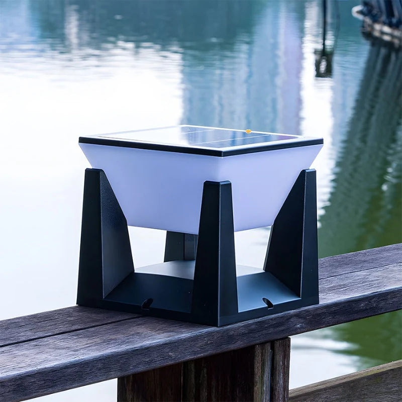 Outdoor Solar Lamp | Solar-Powered LED & Weather-Resistant | Cube Design