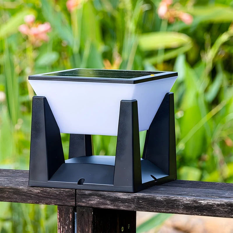 Outdoor Solar Lamp | Solar-Powered LED & Weather-Resistant | Cube Design