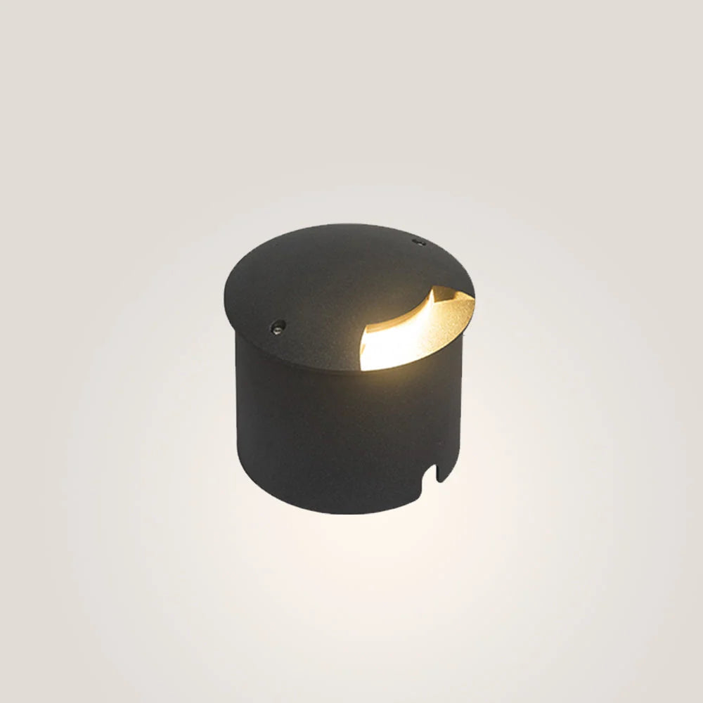 Outdoor Step & Deck Light | Black Metal & Glass | IP65