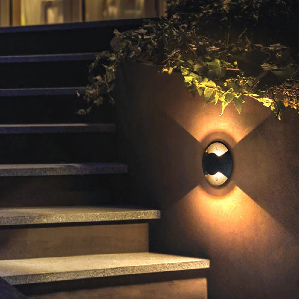 Outdoor Step & Deck Light | Black Metal & Glass | IP65