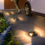 Outdoor Step & Deck Light | Black Metal & Glass | IP65