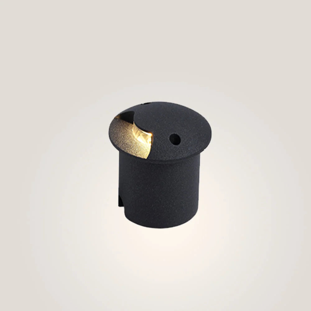 Outdoor Step & Deck Light | Black Metal & Glass | IP65