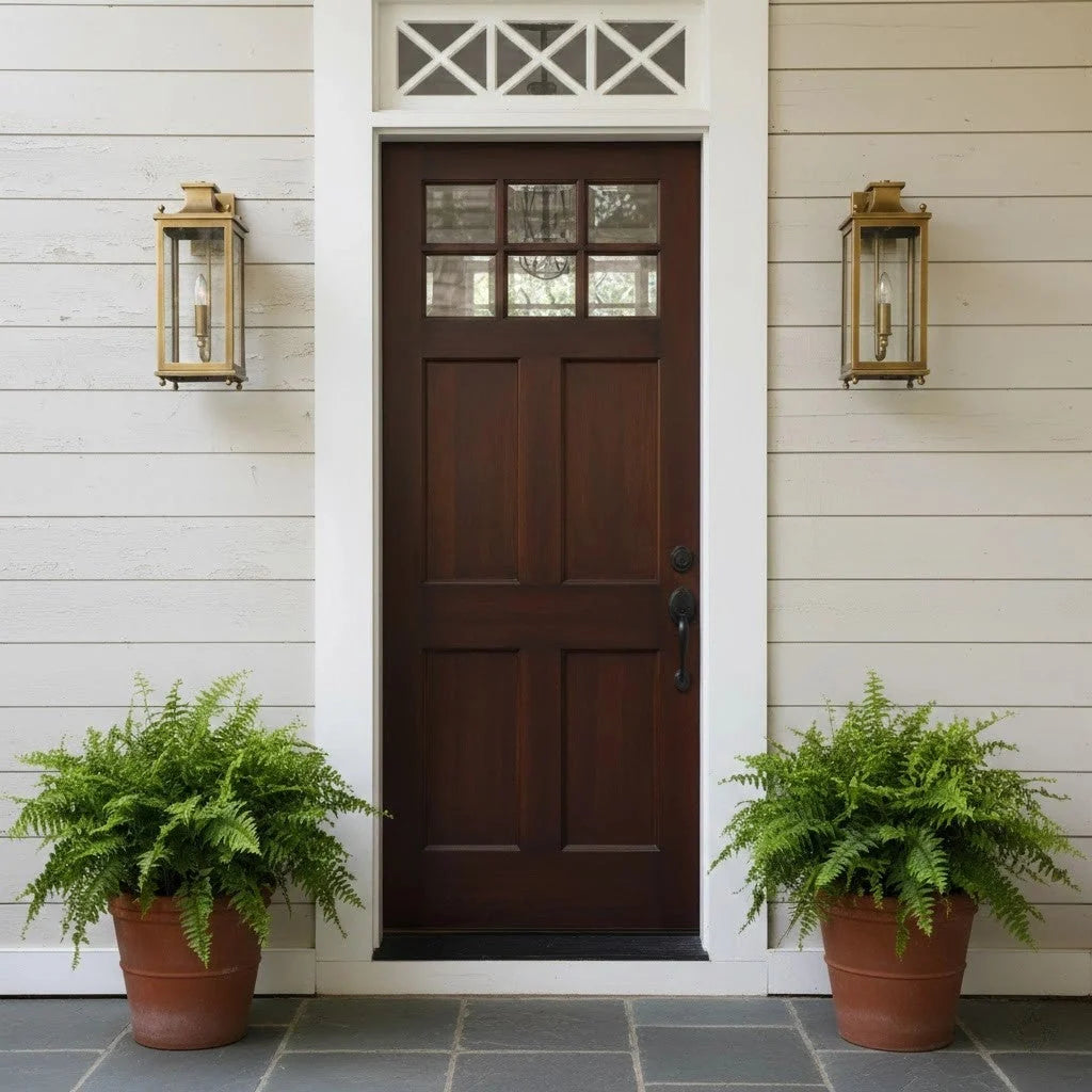 Outdoor Wall Lamp | Brass & Glass | IP65 Rated