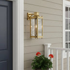 Outdoor Wall Lamp | Brass & Glass | IP65 Rated