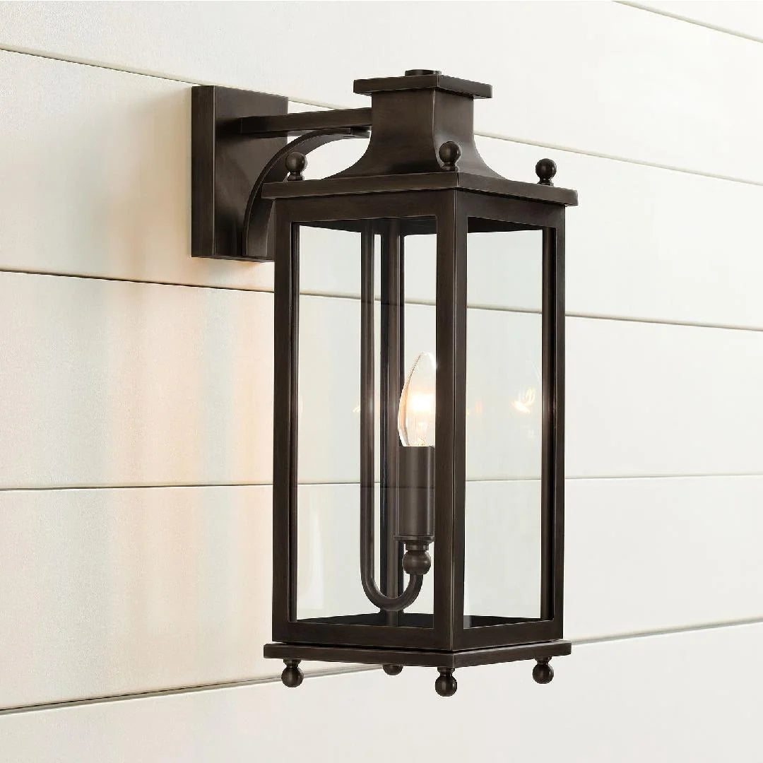 Outdoor Wall Lamp | Brass & Glass | IP65 Rated