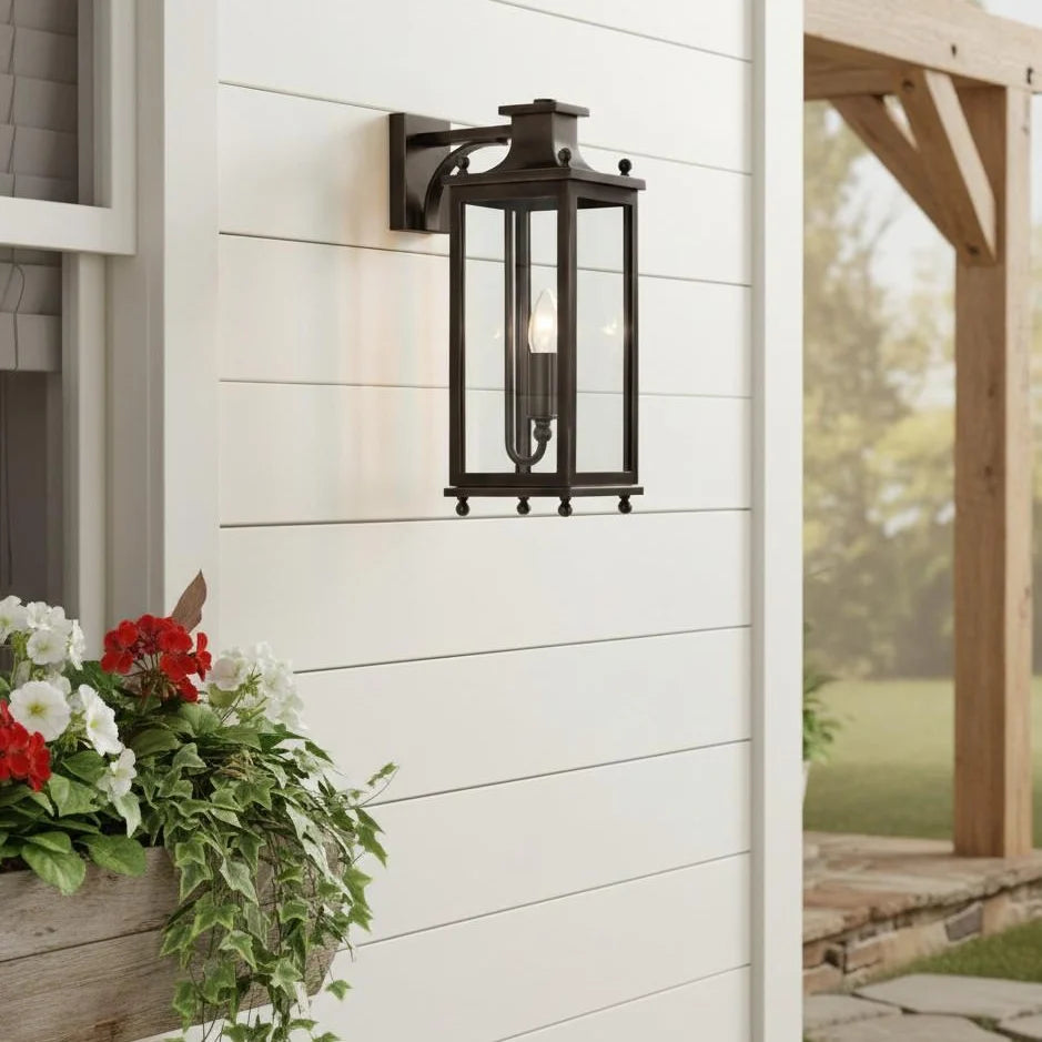 Outdoor Wall Lamp | Brass & Glass | IP65 Rated